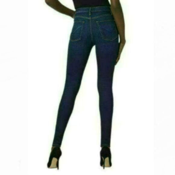 Hudson Barbara Women's Size 24 Blue Denim High Waist Super Skinny Jeans - Picture 2 of 11